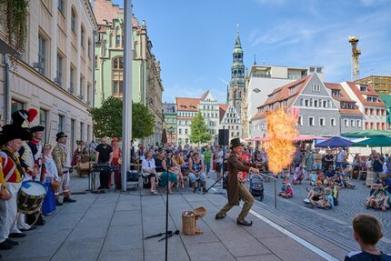 Programm vor dem Rathaus